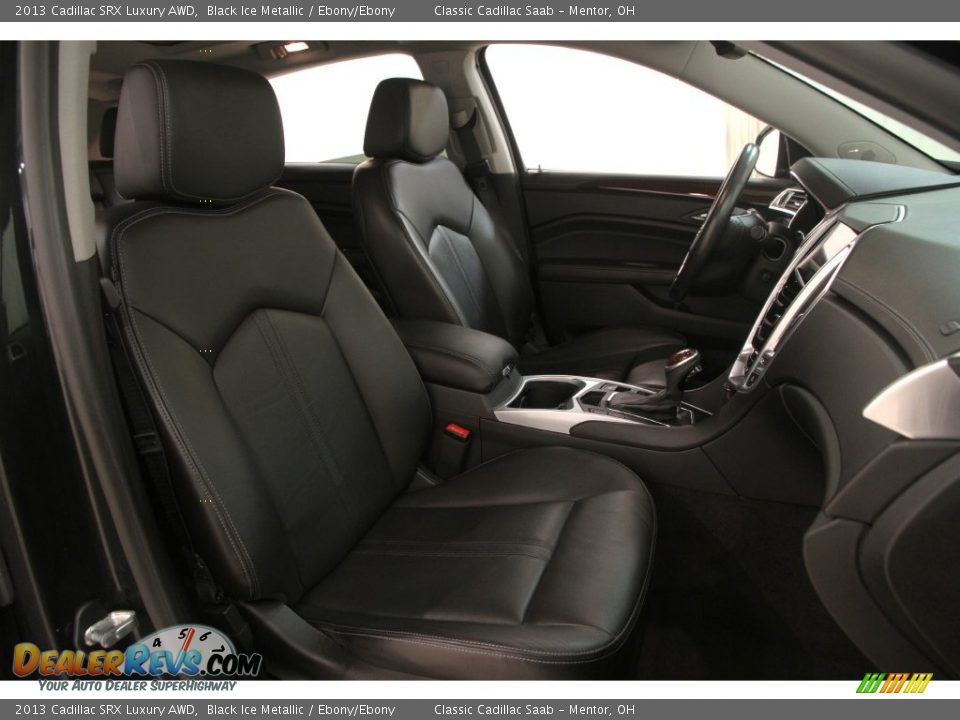 2013 Cadillac SRX Luxury AWD Black Ice Metallic / Ebony/Ebony Photo #17
