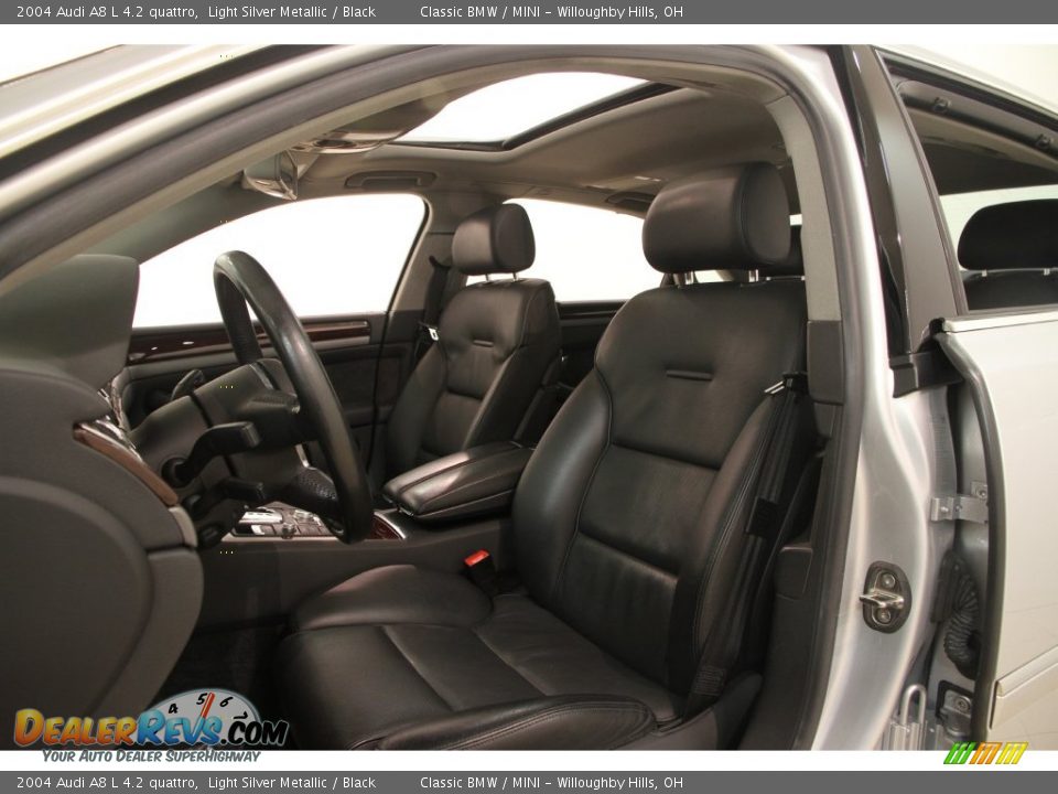 2004 Audi A8 L 4.2 quattro Light Silver Metallic / Black Photo #6