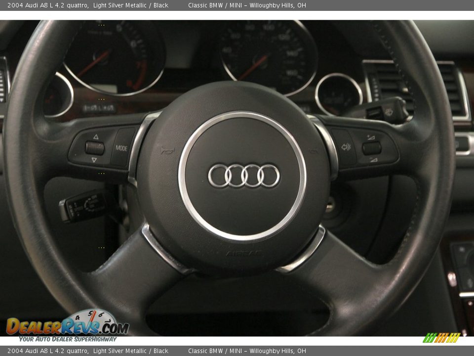 2004 Audi A8 L 4.2 quattro Light Silver Metallic / Black Photo #7