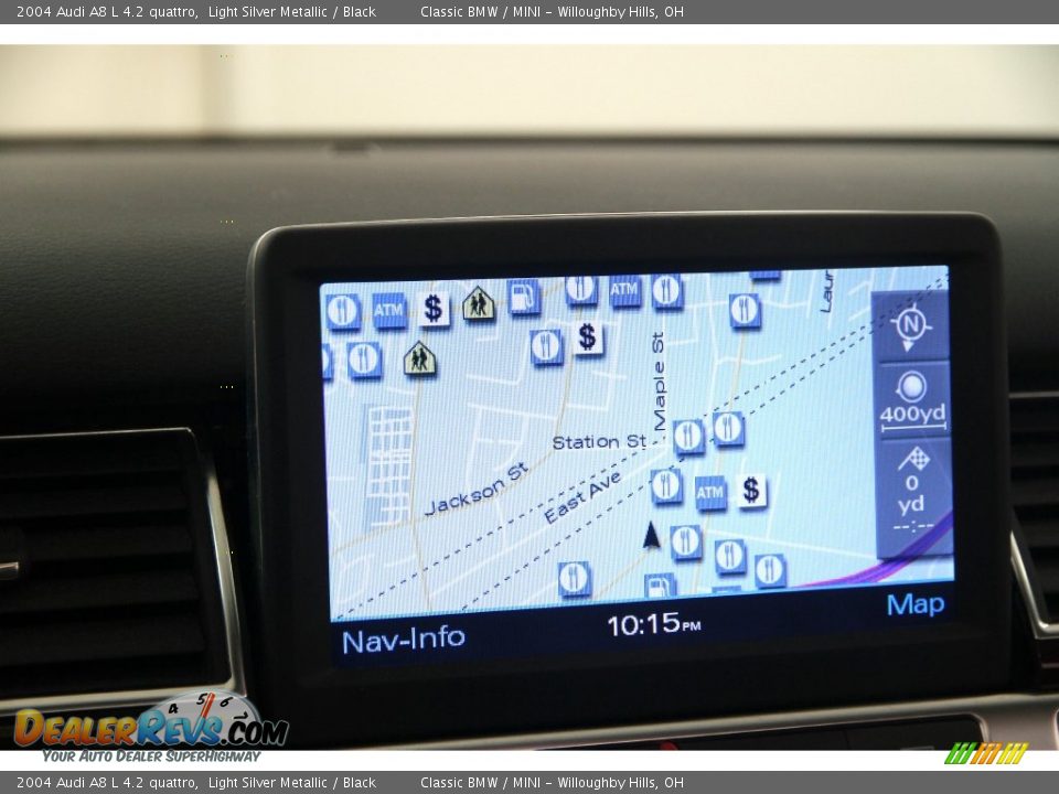 2004 Audi A8 L 4.2 quattro Light Silver Metallic / Black Photo #13