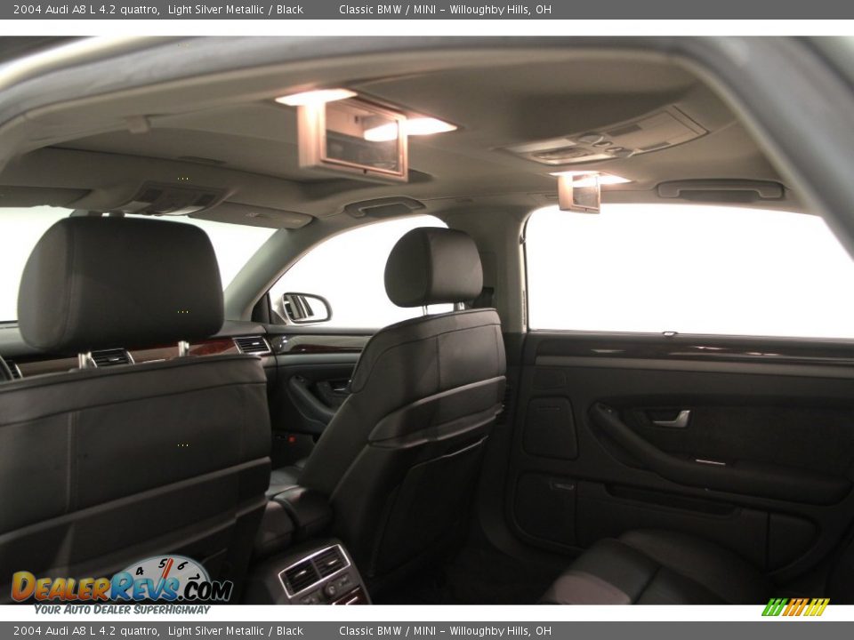 2004 Audi A8 L 4.2 quattro Light Silver Metallic / Black Photo #25