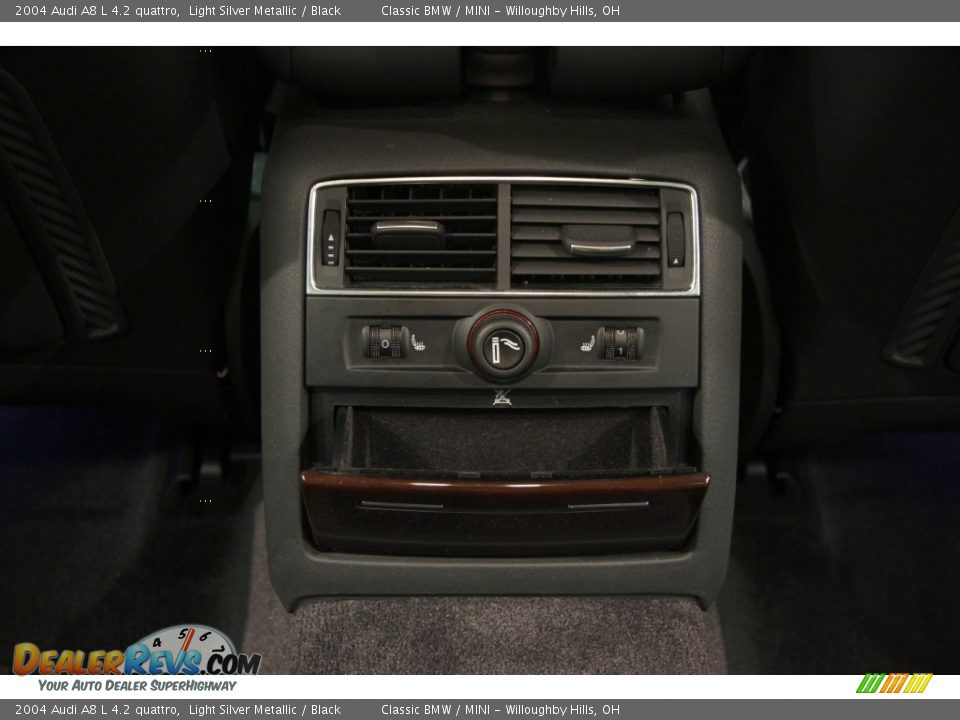 2004 Audi A8 L 4.2 quattro Light Silver Metallic / Black Photo #31
