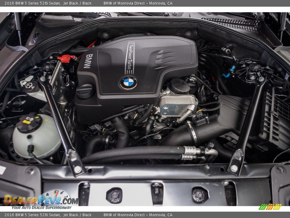 2016 BMW 5 Series 528i Sedan Jet Black / Black Photo #9
