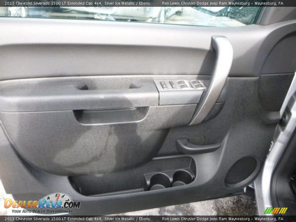 2013 Chevrolet Silverado 1500 LT Extended Cab 4x4 Silver Ice Metallic / Ebony Photo #15
