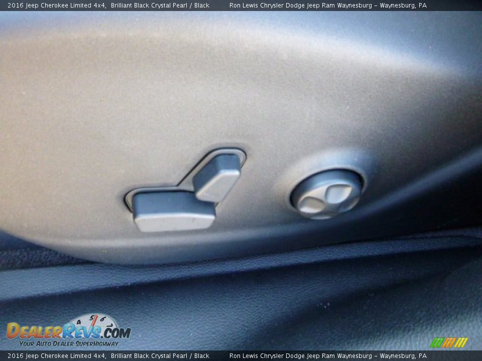 2016 Jeep Cherokee Limited 4x4 Brilliant Black Crystal Pearl / Black Photo #16