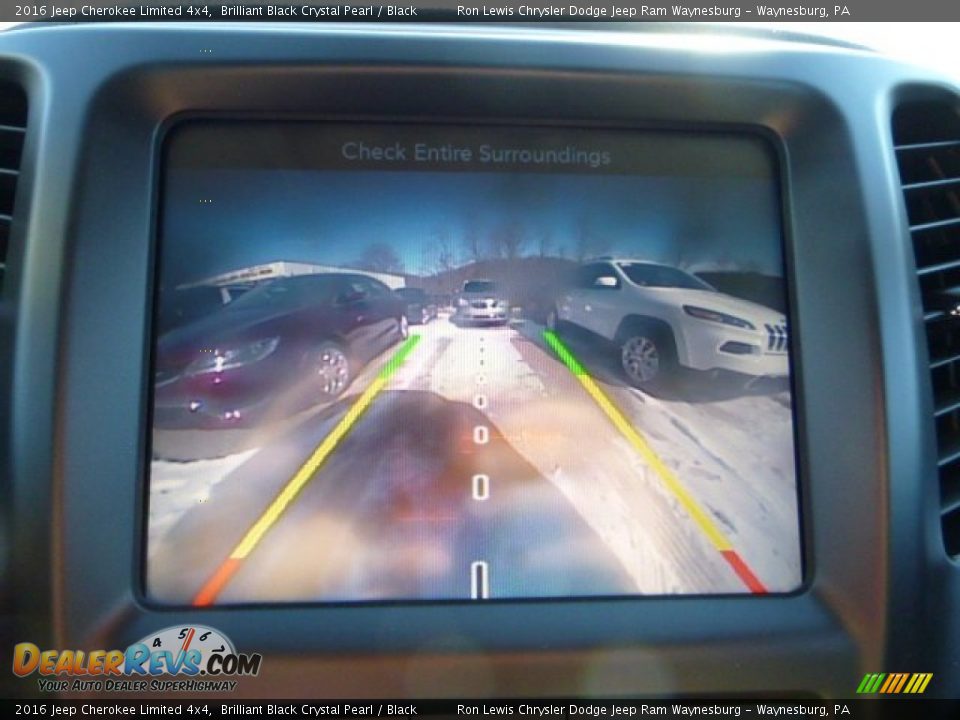 2016 Jeep Cherokee Limited 4x4 Brilliant Black Crystal Pearl / Black Photo #19