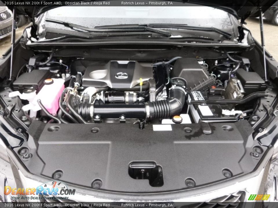 2016 Lexus NX 200t F Sport AWD 2.0 Liter Turbocharged DOHC 16-Valve VVT-iW 4 Cylinder Engine Photo #16