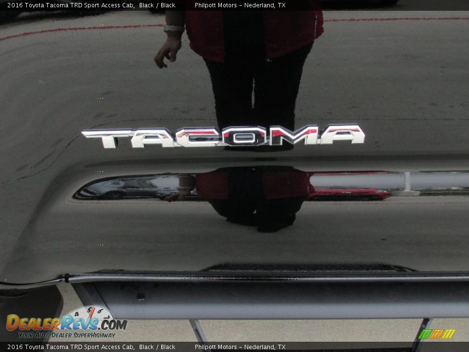 2016 Toyota Tacoma TRD Sport Access Cab Black / Black Photo #14