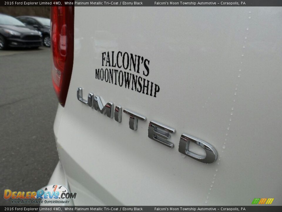 2016 Ford Explorer Limited 4WD White Platinum Metallic Tri-Coat / Ebony Black Photo #6