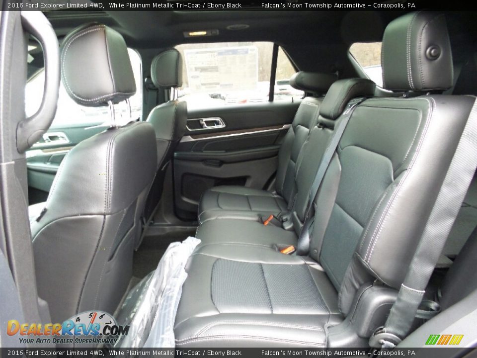 2016 Ford Explorer Limited 4WD White Platinum Metallic Tri-Coat / Ebony Black Photo #11