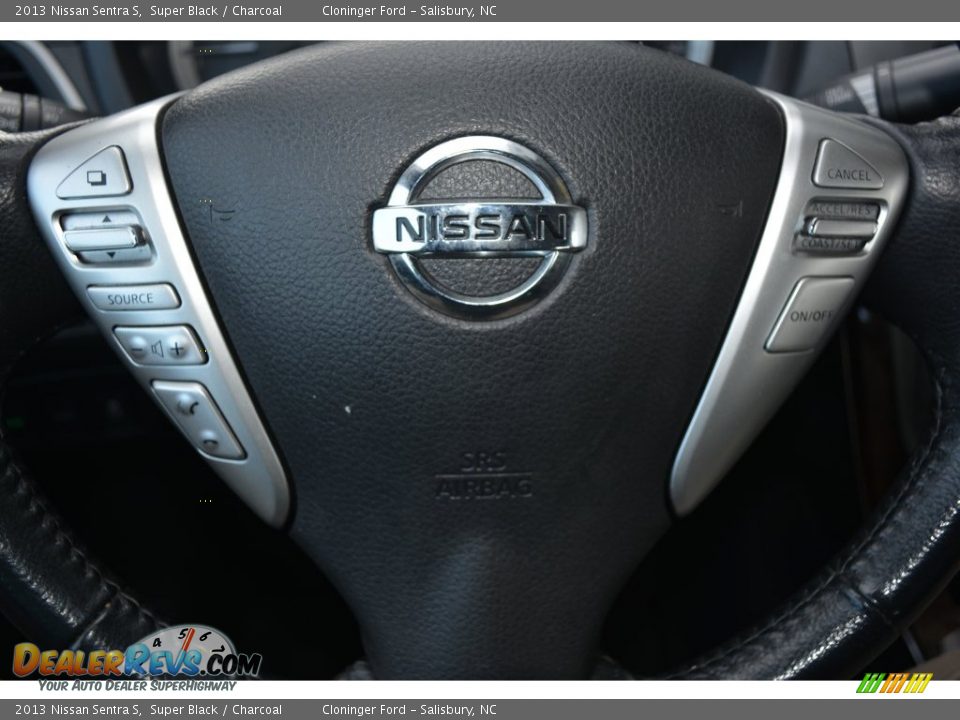 2013 Nissan Sentra S Super Black / Charcoal Photo #20
