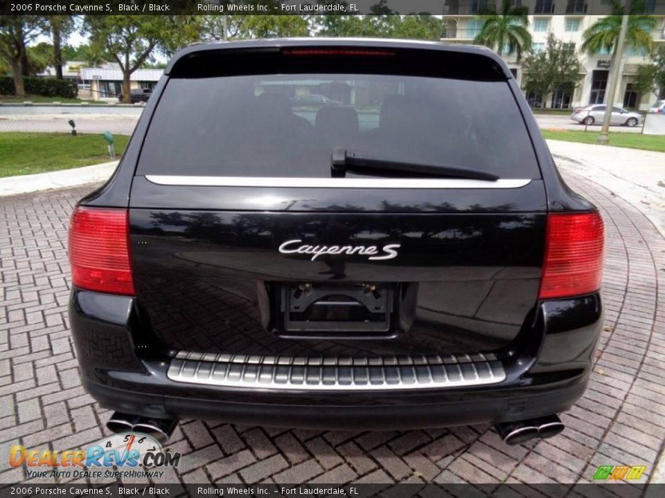 2006 Porsche Cayenne S Black / Black Photo #7