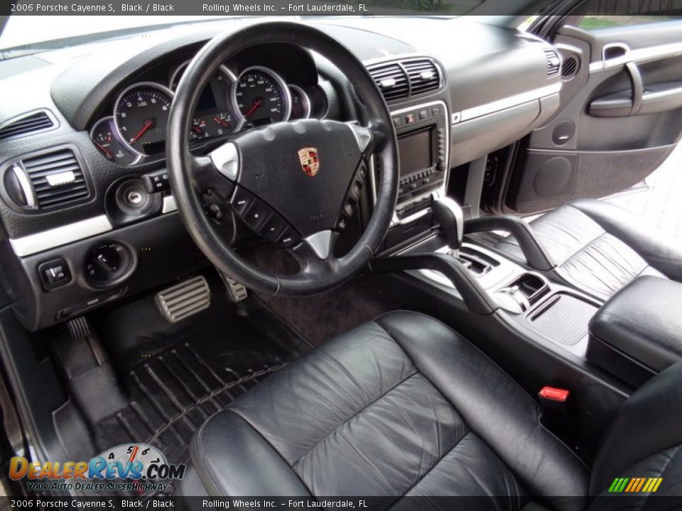 Black Interior - 2006 Porsche Cayenne S Photo #18