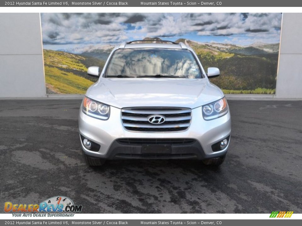 2012 Hyundai Santa Fe Limited V6 Moonstone Silver / Cocoa Black Photo #6