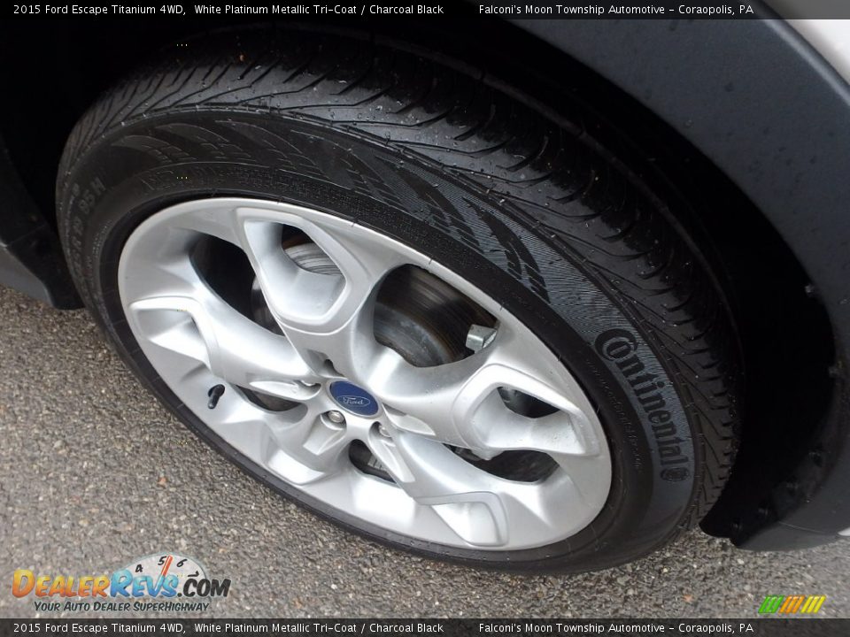 2015 Ford Escape Titanium 4WD White Platinum Metallic Tri-Coat / Charcoal Black Photo #4