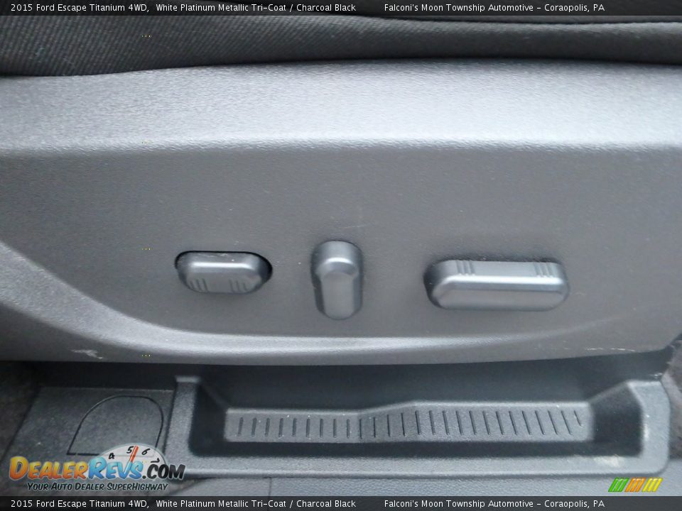 2015 Ford Escape Titanium 4WD White Platinum Metallic Tri-Coat / Charcoal Black Photo #13