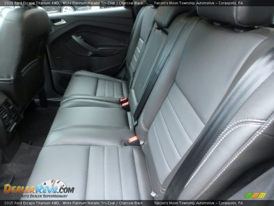 2015 Ford Escape Titanium 4WD White Platinum Metallic Tri-Coat / Charcoal Black Photo #17