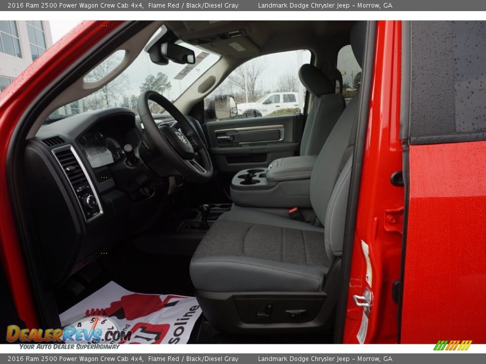 2016 Ram 2500 Power Wagon Crew Cab 4x4 Flame Red / Black/Diesel Gray Photo #7