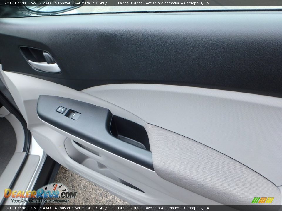 2013 Honda CR-V LX AWD Alabaster Silver Metallic / Gray Photo #12
