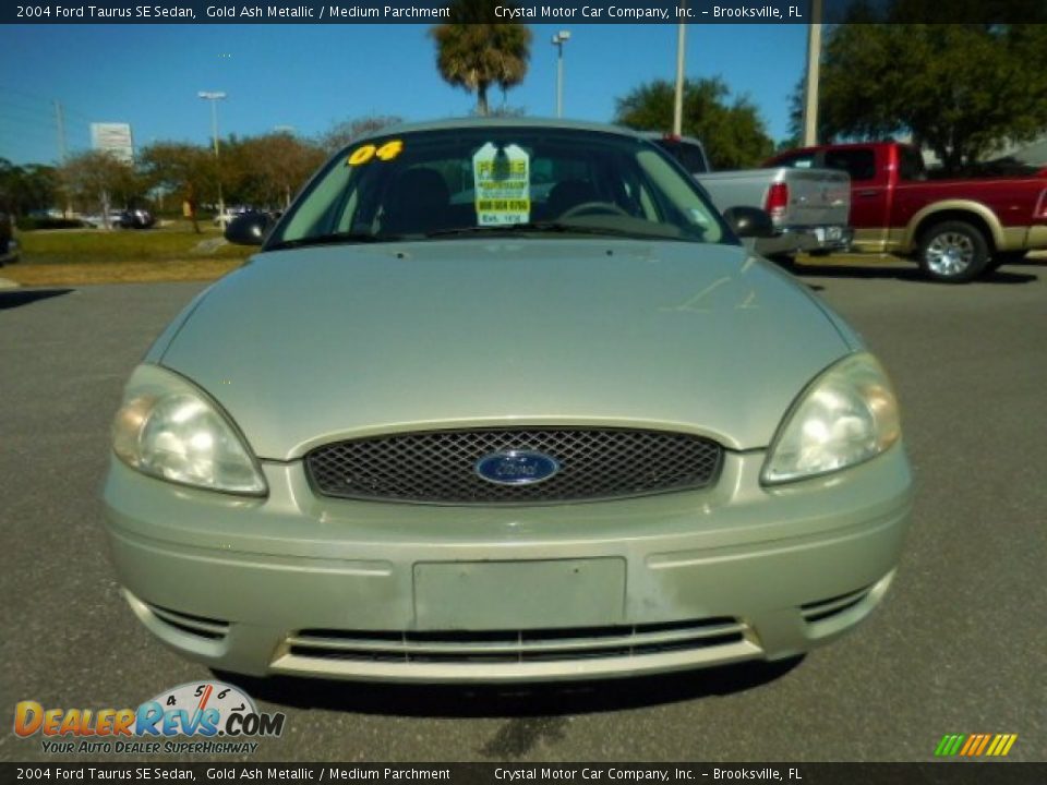 2004 Ford Taurus SE Sedan Gold Ash Metallic / Medium Parchment Photo #13