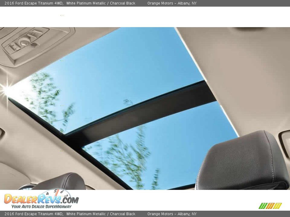 2016 Ford Escape Titanium 4WD White Platinum Metallic / Charcoal Black Photo #8