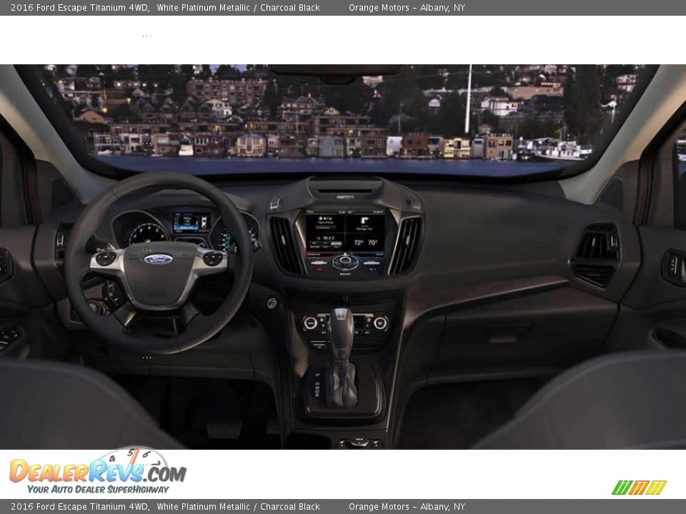 2016 Ford Escape Titanium 4WD White Platinum Metallic / Charcoal Black Photo #12
