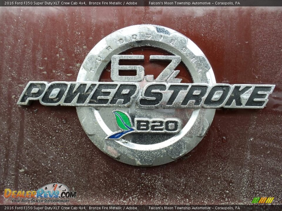 2016 Ford F350 Super Duty XLT Crew Cab 4x4 Bronze Fire Metallic / Adobe Photo #8