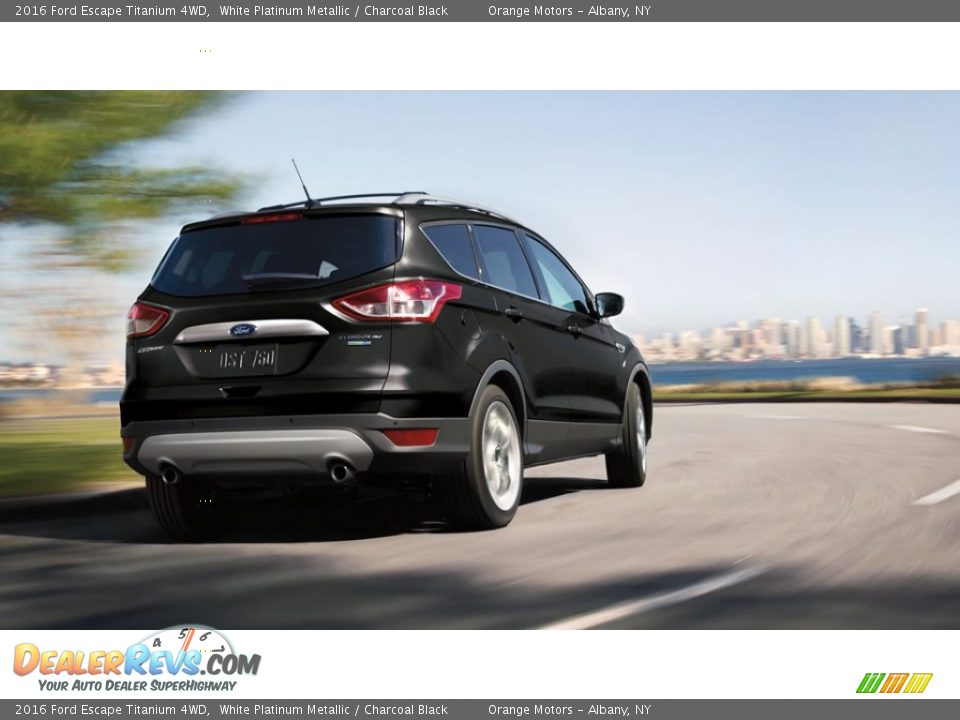 2016 Ford Escape Titanium 4WD White Platinum Metallic / Charcoal Black Photo #20