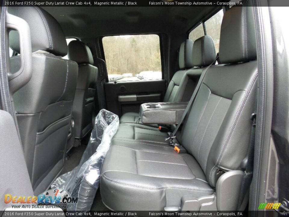 2016 Ford F350 Super Duty Lariat Crew Cab 4x4 Magnetic Metallic / Black Photo #8