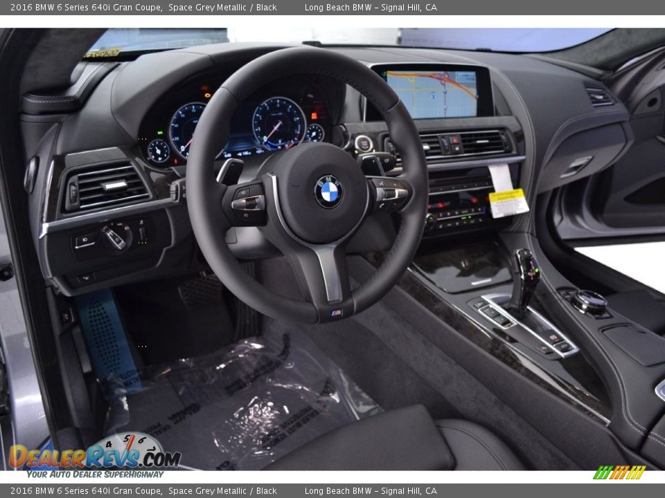 2016 BMW 6 Series 640i Gran Coupe Space Grey Metallic / Black Photo #7