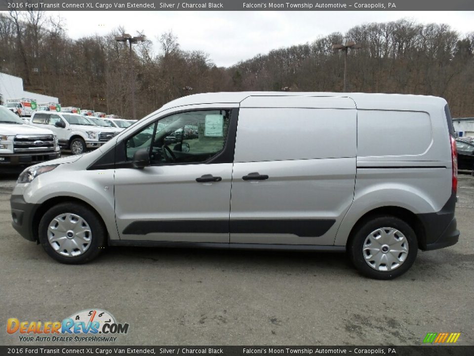 2016 Ford Transit Connect XL Cargo Van Extended Silver / Charcoal Black Photo #1