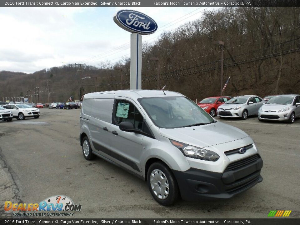 2016 Ford Transit Connect XL Cargo Van Extended Silver / Charcoal Black Photo #4