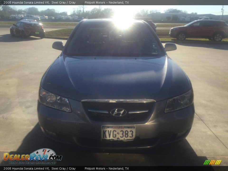 2008 Hyundai Sonata Limited V6 Steel Gray / Gray Photo #1