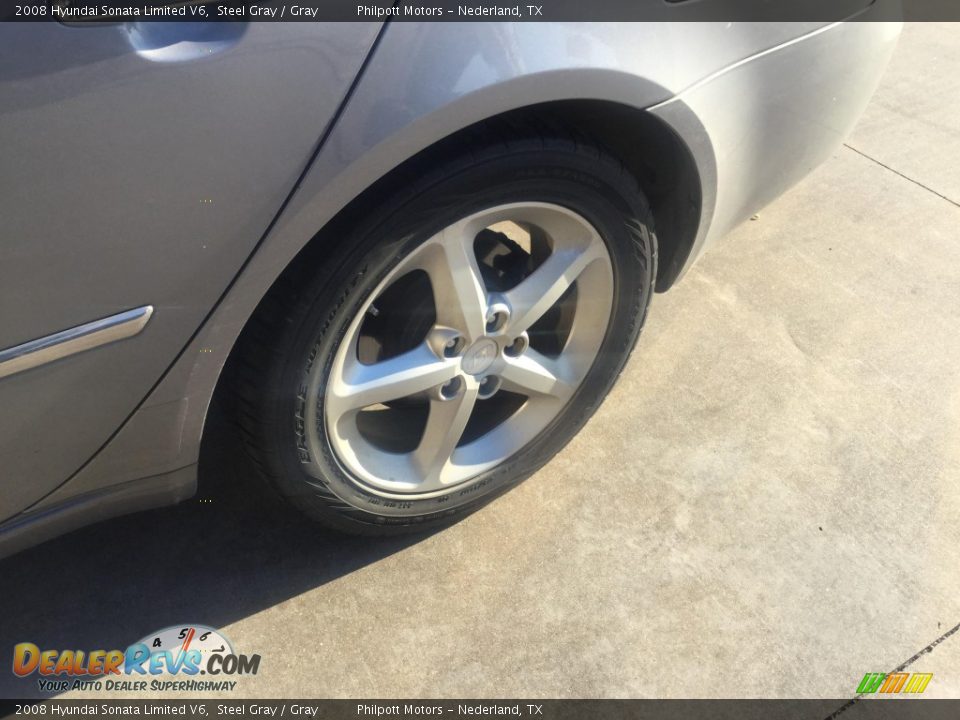 2008 Hyundai Sonata Limited V6 Steel Gray / Gray Photo #5