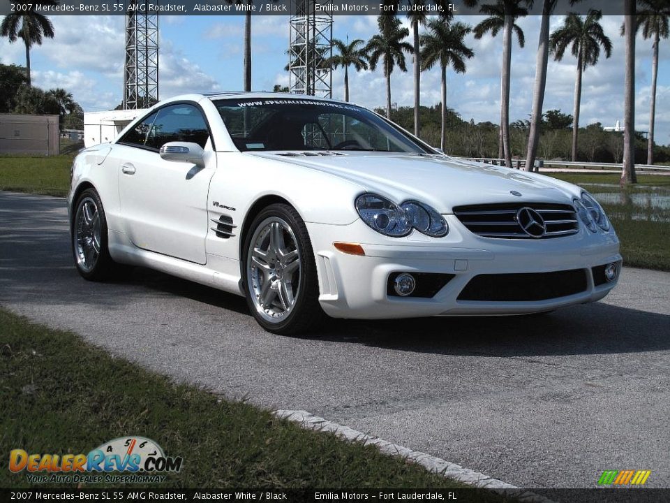 Front 3/4 View of 2007 Mercedes-Benz SL 55 AMG Roadster Photo #1
