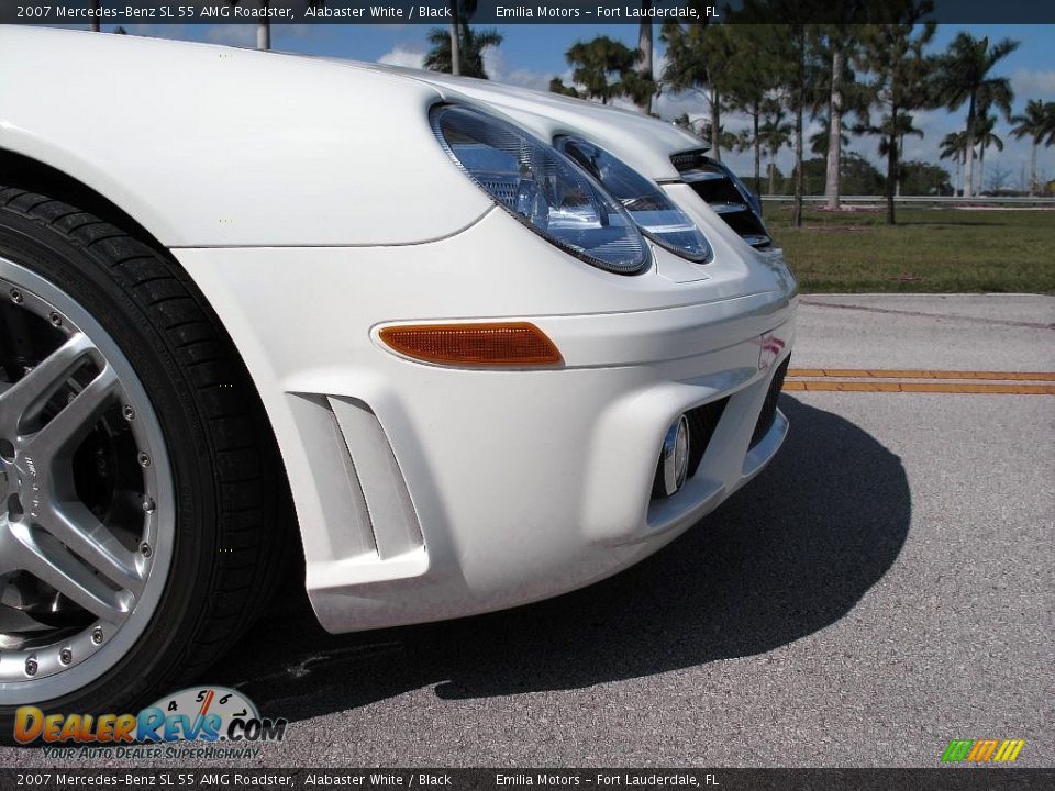2007 Mercedes-Benz SL 55 AMG Roadster Alabaster White / Black Photo #16