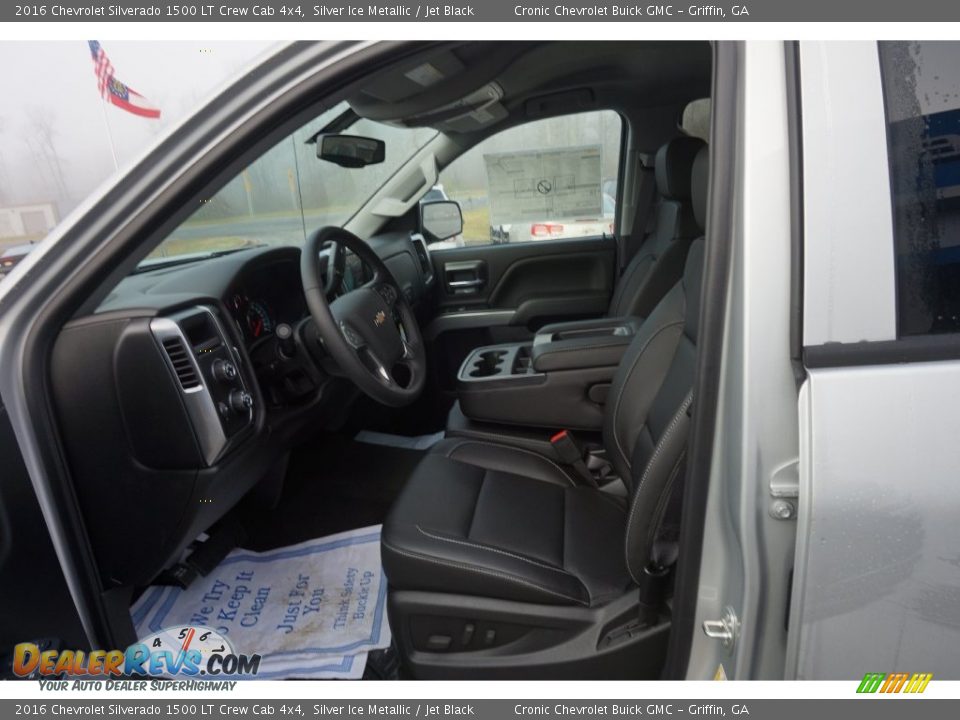 2016 Chevrolet Silverado 1500 LT Crew Cab 4x4 Silver Ice Metallic / Jet Black Photo #9