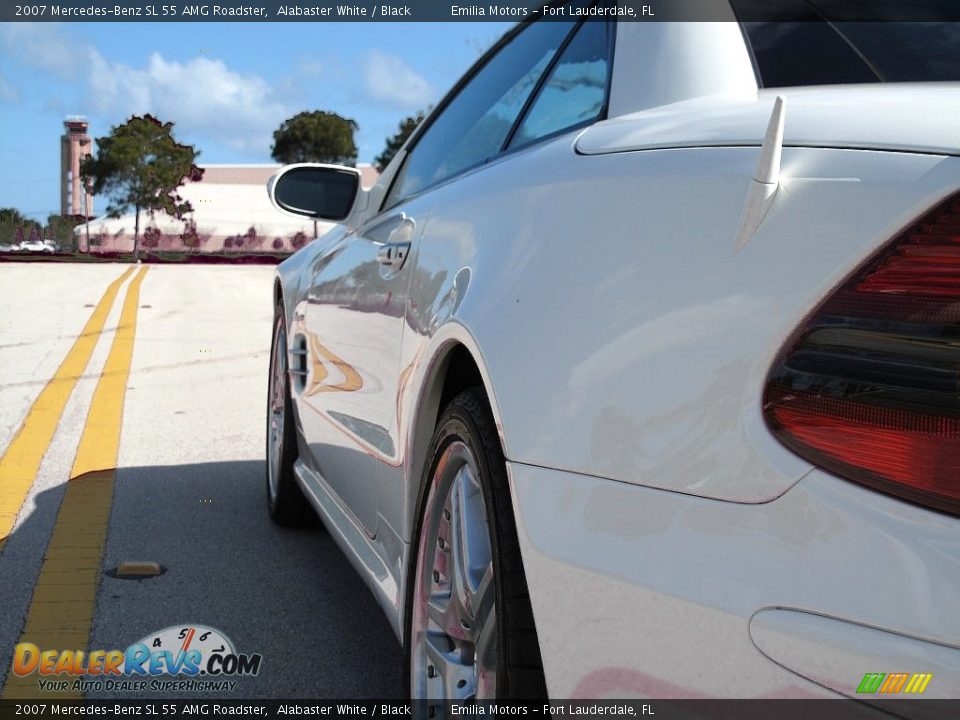 2007 Mercedes-Benz SL 55 AMG Roadster Alabaster White / Black Photo #24