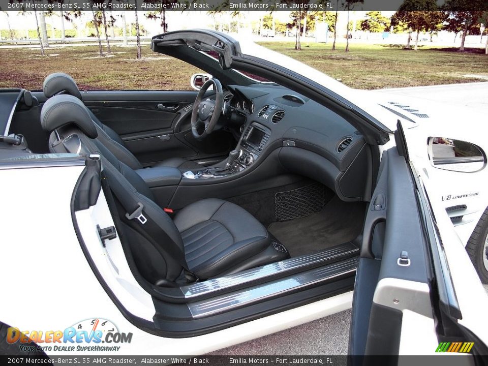 Black Interior - 2007 Mercedes-Benz SL 55 AMG Roadster Photo #25