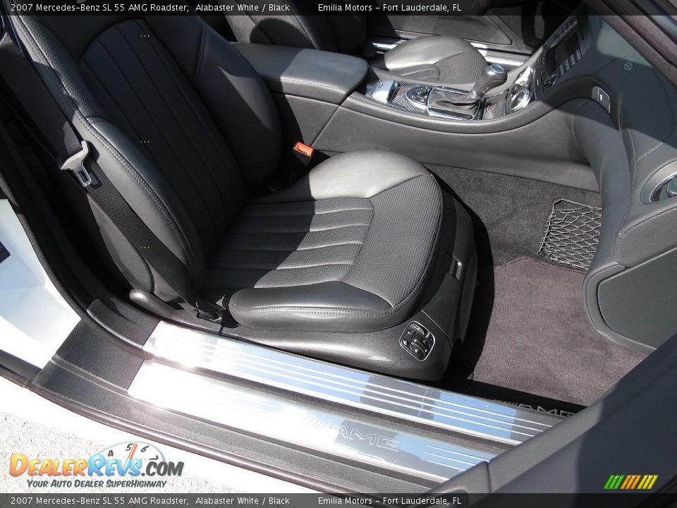 2007 Mercedes-Benz SL 55 AMG Roadster Alabaster White / Black Photo #28