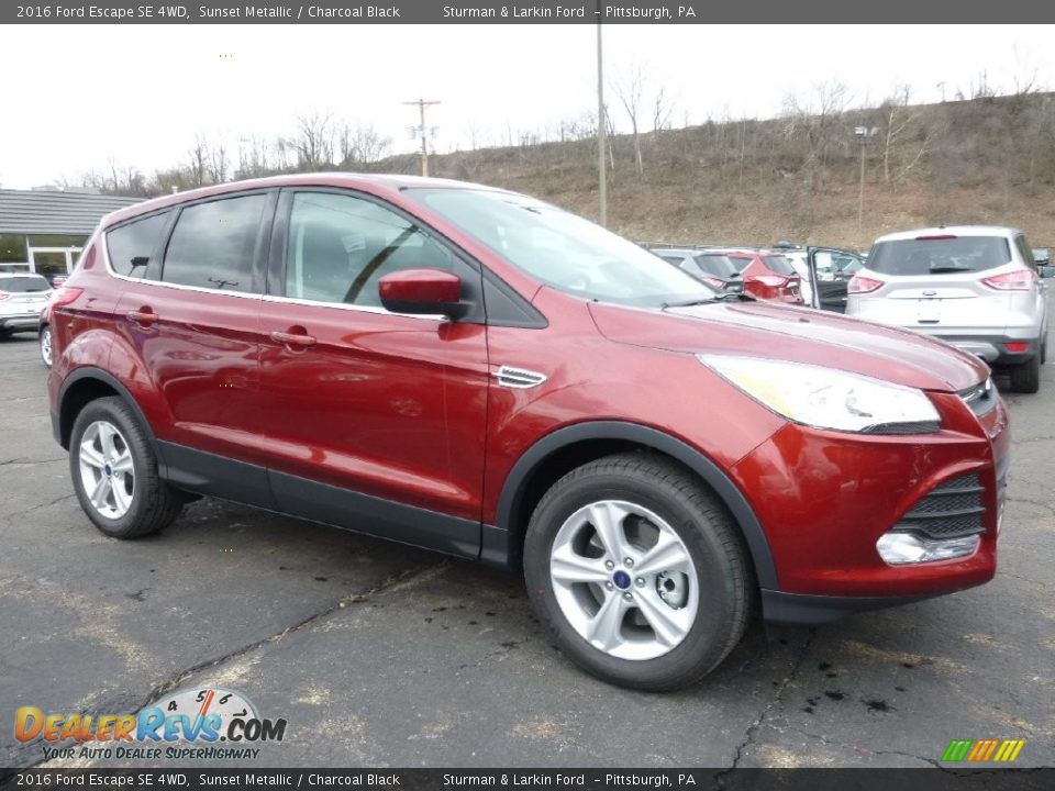 2016 Ford Escape SE 4WD Sunset Metallic / Charcoal Black Photo #1
