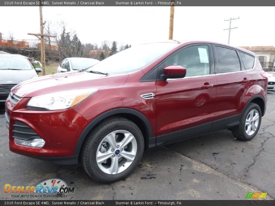 2016 Ford Escape SE 4WD Sunset Metallic / Charcoal Black Photo #5