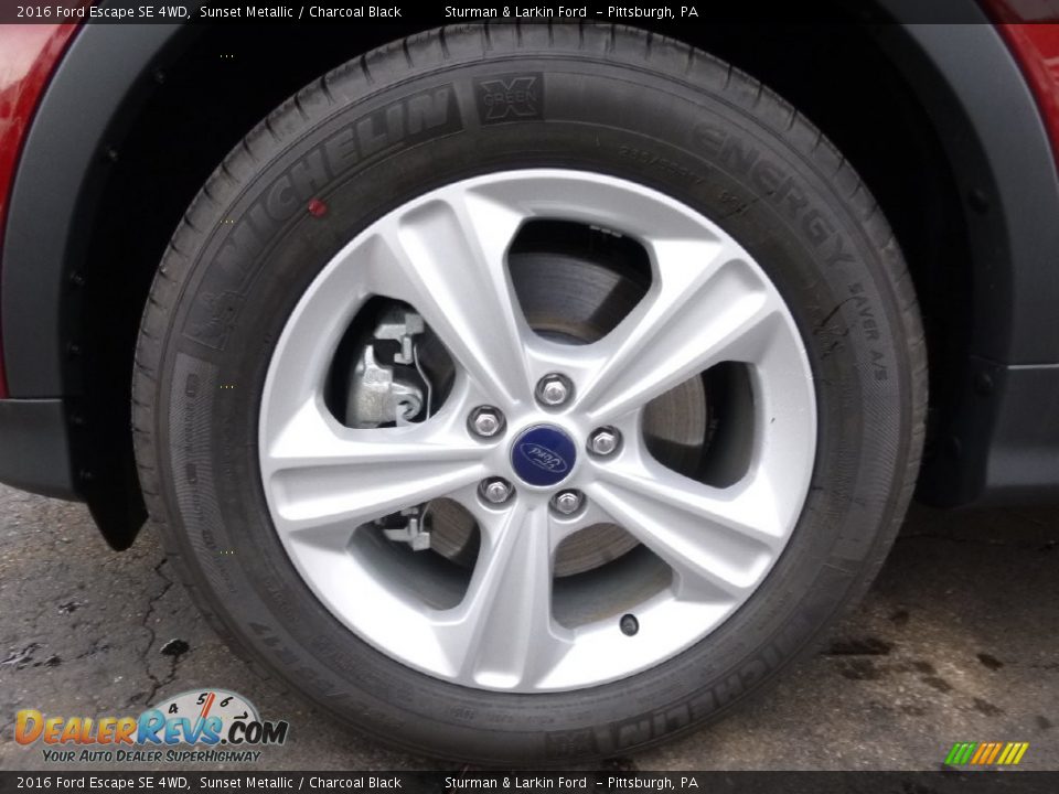 2016 Ford Escape SE 4WD Sunset Metallic / Charcoal Black Photo #6