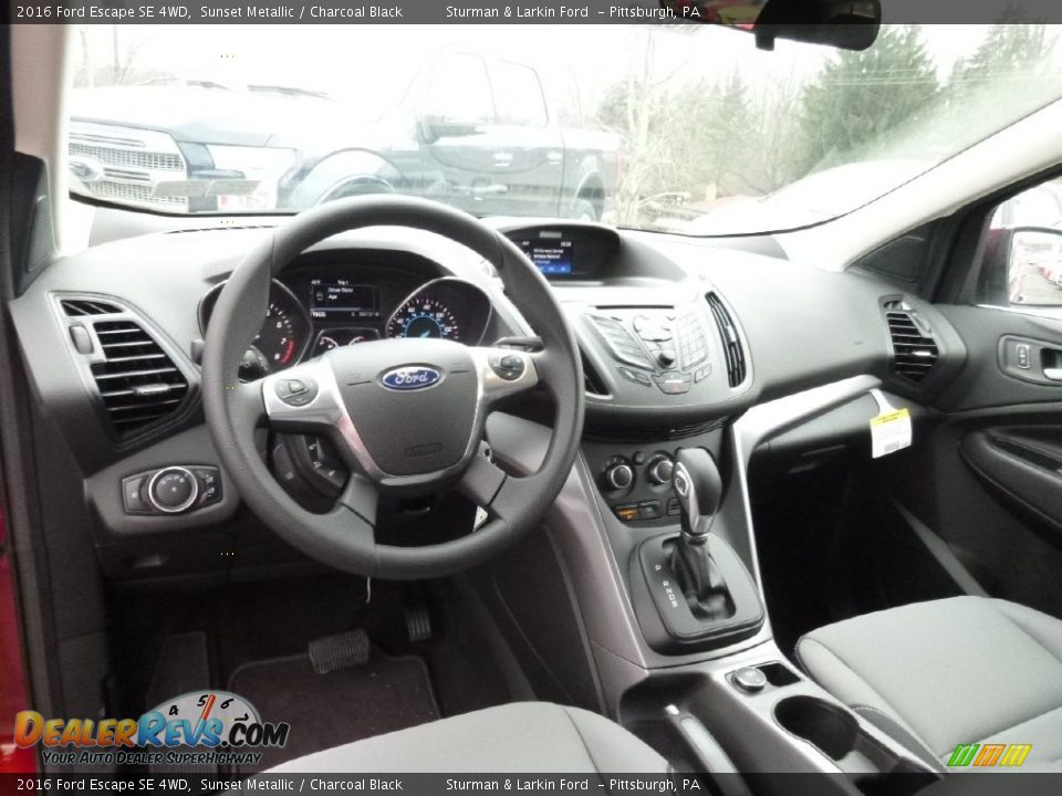 2016 Ford Escape SE 4WD Sunset Metallic / Charcoal Black Photo #9