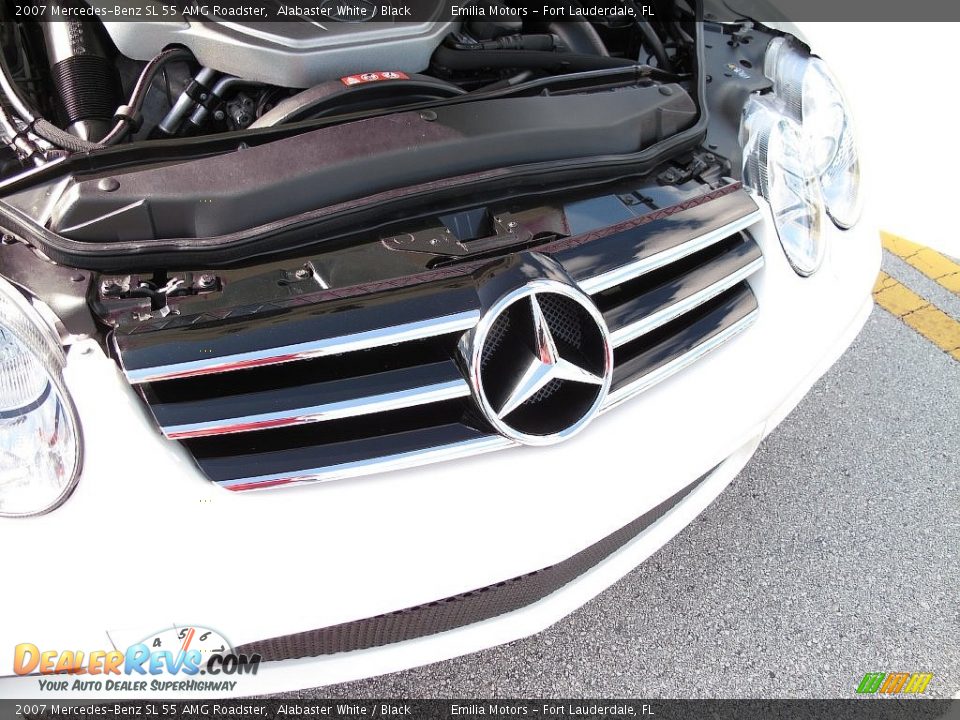 2007 Mercedes-Benz SL 55 AMG Roadster Alabaster White / Black Photo #41