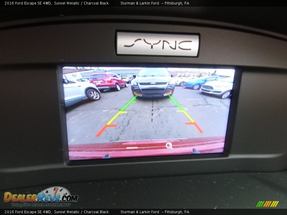2016 Ford Escape SE 4WD Sunset Metallic / Charcoal Black Photo #14