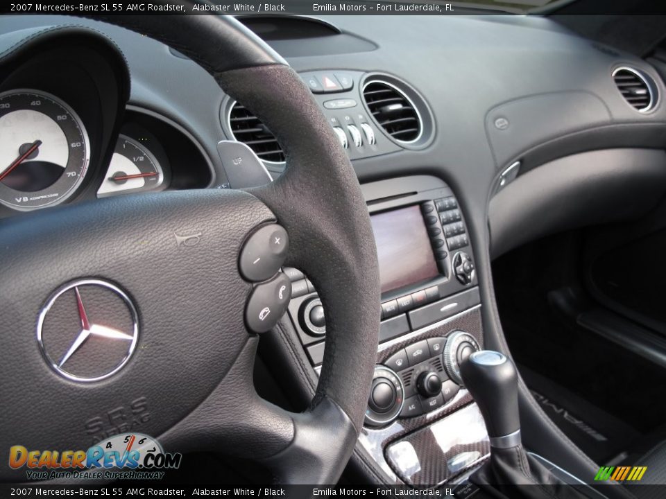 2007 Mercedes-Benz SL 55 AMG Roadster Alabaster White / Black Photo #54