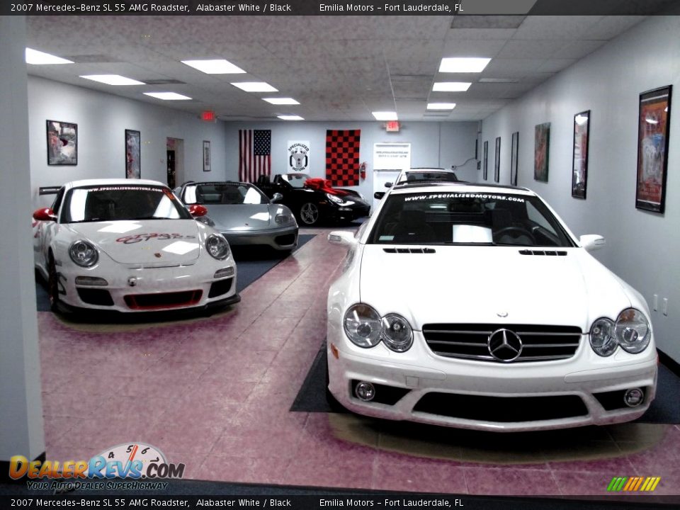 2007 Mercedes-Benz SL 55 AMG Roadster Alabaster White / Black Photo #67