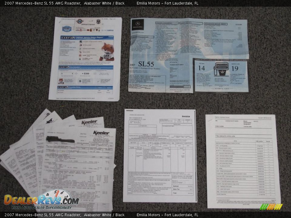 2007 Mercedes-Benz SL 55 AMG Roadster Window Sticker Photo #75