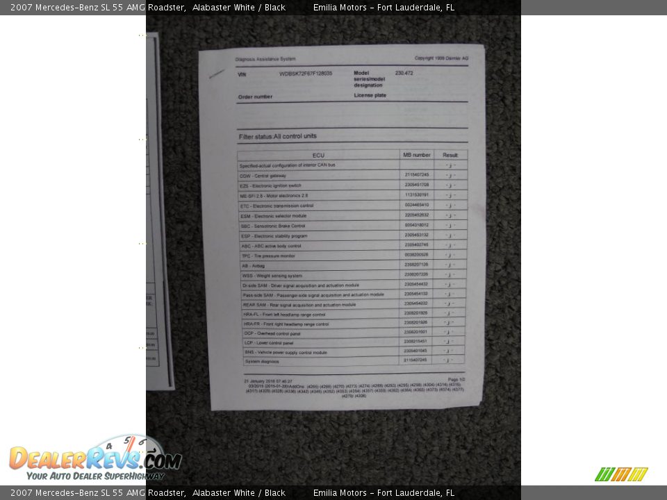 Dealer Info of 2007 Mercedes-Benz SL 55 AMG Roadster Photo #81